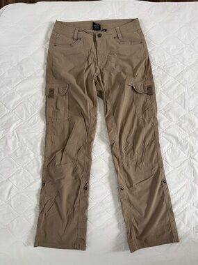 Kuhl Woman’s 's Khaki/Tan Cargo Pants with Utility Pockets